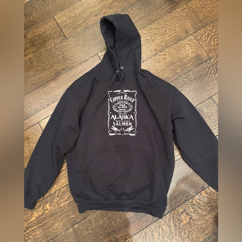 Black Graphic Hoodie